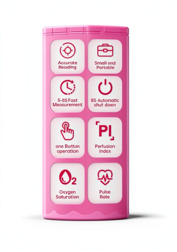 HealthTree Child Pulse Oximeter JKS50A Silicone with AAA Batteries-5