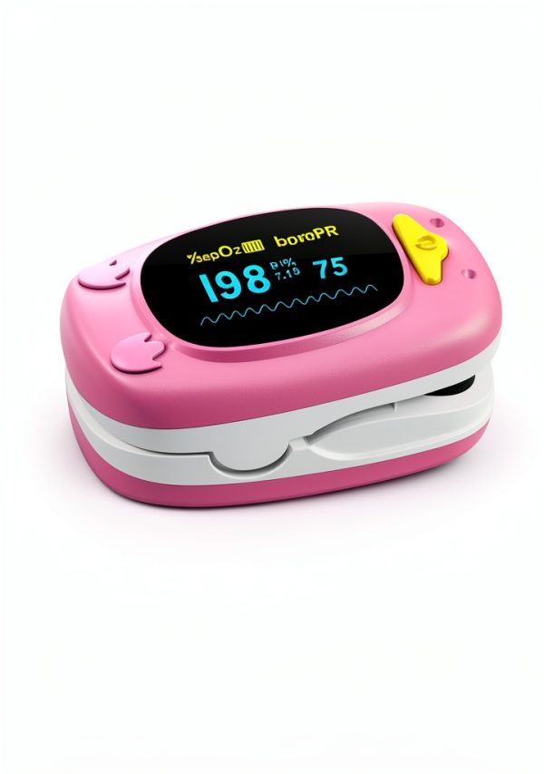HealthTree Child Pulse Oximeter JKS50A Silicone with AAA Batteries-3