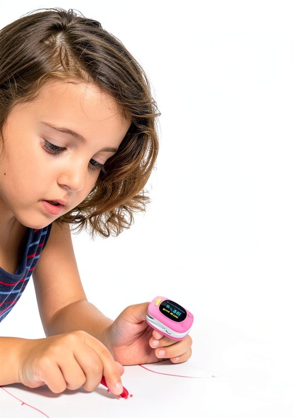 HealthTree Child Pulse Oximeter JKS50A Silicone with AAA Batteries-2