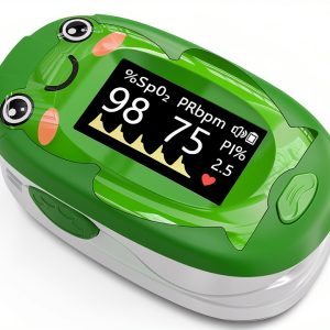 Alecaremed Pink Pediatric Pulse Oximeter YM601 with 20‑Reading Memory-0