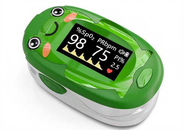 Alecaremed Pink Pediatric Pulse Oximeter YM601 with 20‑Reading Memory-0