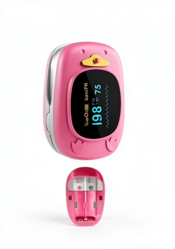 HealthTree Child Pulse Oximeter JKS50A Silicone with AAA Batteries-1