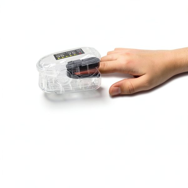 Alecaremed Pink Pediatric Pulse Oximeter YM601 with 20‑Reading Memory-6