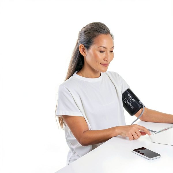OMRON Silver Arm Blood Pressure Monitor BP5255 with Bluetooth-1