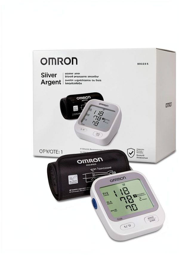 OMRON Silver Arm Blood Pressure Monitor BP5255 with Bluetooth-5