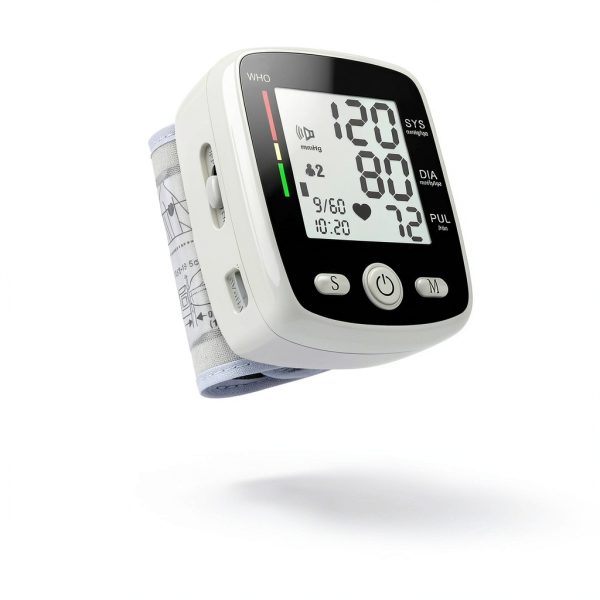 Blood Pressure Monitor Wrist CK-W355 2-User 180-Reading Voice LCD-1