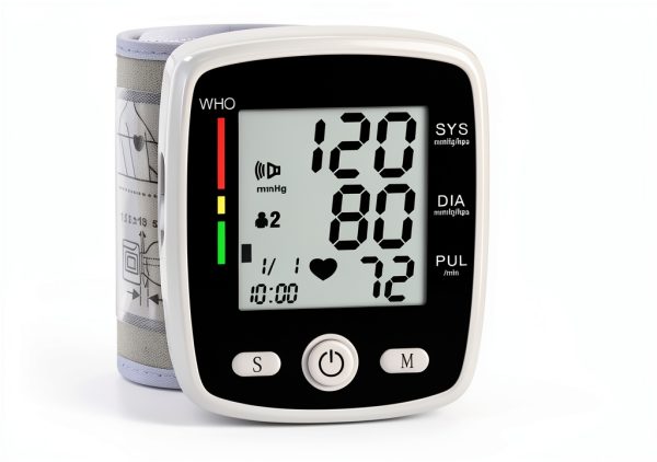 Blood Pressure Monitor Wrist CK-W355 2-User 180-Reading Voice LCD-7