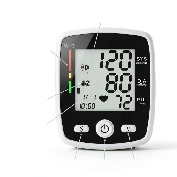 Blood Pressure Monitor Wrist CK-W355 2-User 180-Reading Voice LCD-2
