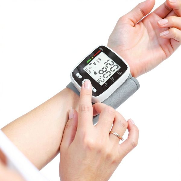 Blood Pressure Monitor Wrist CK-W355 2-User 180-Reading Voice LCD-4