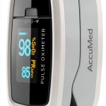 AccuMed CMS-50D1 Fingertip Pulse Oximeter White Portable LED Display-0