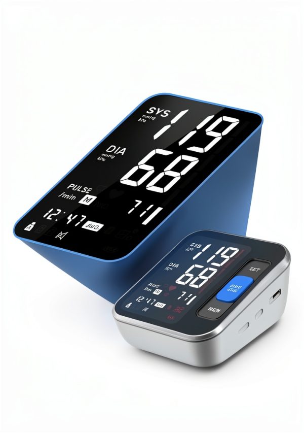 Blood Pressure Monitors for Home Use Upper Arm, Accurate Cuff 8.7”-15.7” Monitor with Large Backlight Display 2 Users 240 Sets Memory, Digital BP Machine, Christmas Gifts for Mom Dad Seniors-4