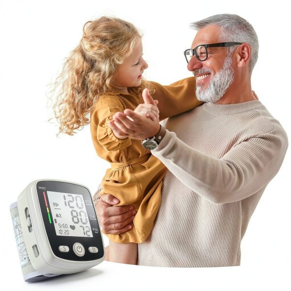 Blood Pressure Monitor Wrist CK-W355 2-User 180-Reading Voice LCD-6